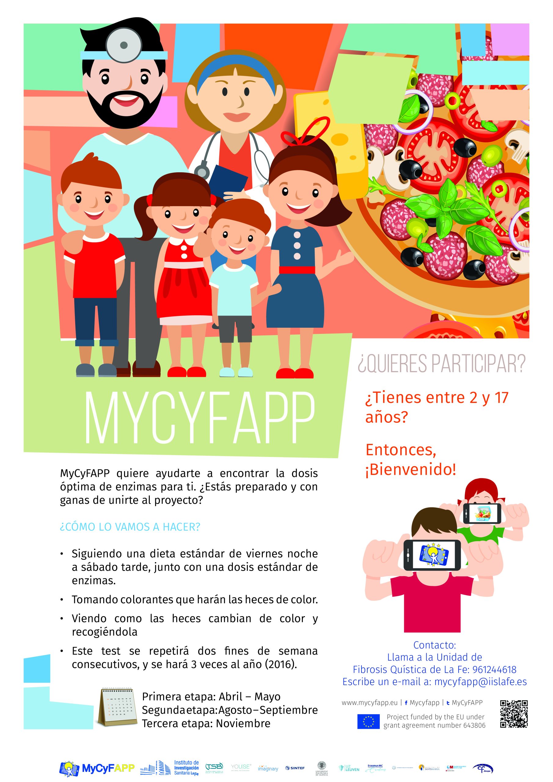 ¿Quieres participar en la nueva fase del proyecto MYCYFAPP?